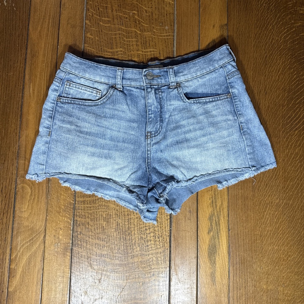 Y2K‎ Mudd Jean Cutoff Shorts Women's 30 light Wash Mid Rise Mini Shorts